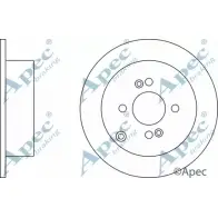 Тормозной диск APEC BRAKING DSK2497 P5 P6SE 1265431853 ZQ8RO