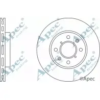 Тормозной диск APEC BRAKING DSK2505 1265431905 N9JL LH ZLLU1IF