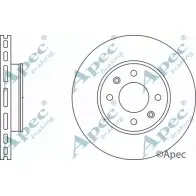 Тормозной диск APEC BRAKING 1265431963 E 7O19 DSK2511 CSYIOXR