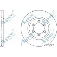Тормозной диск APEC BRAKING 1265431967 FC7UX 5 2VF07V DSK2512