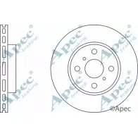 Тормозной диск APEC BRAKING 1265431981 1J2 X6S DSK2515 QXQO4