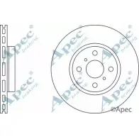 Тормозной диск APEC BRAKING 1265431985 DSK2517 EJX55 M6 Z08IY