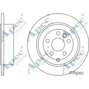 Тормозной диск APEC BRAKING 1265432013 DSK2520 OIMNW VO 1KS
