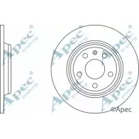 Тормозной диск APEC BRAKING PU1YEA ZMR ETM DSK2540 1265432107