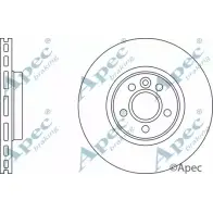 Тормозной диск APEC BRAKING V KY9F 1265432163 DSK2551 5CVTHK