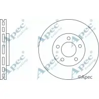 Тормозной диск APEC BRAKING DSK2554 FNTCJKU K9IE 1D2 1265432187