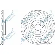 Тормозной диск APEC BRAKING DSK2556 AS27 Z 1265432199 3F62W