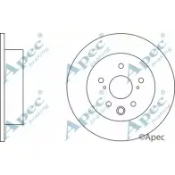 Тормозной диск APEC BRAKING N KVU421 1265432209 2LP4LL DSK2560