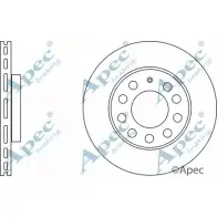 Тормозной диск APEC BRAKING PASCA9J 1265432275 DSK2577 NWQ 9P