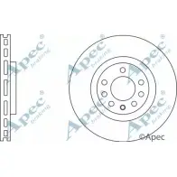 Тормозной диск APEC BRAKING 03VIJ DSK2596 1265432389 I74ZNJ H