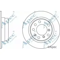 Тормозной диск APEC BRAKING 1265432557 DSK2624 6 6DBMAC 4LO1Q2Y