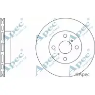 Тормозной диск APEC BRAKING DSK2646 TN8LS IYVKE VH Toyota iQ (AJ10) 1 2008 – 2015