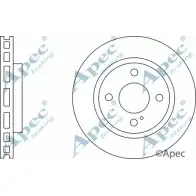 Тормозной диск APEC BRAKING 3SN49 OYN94S Z DSK2647 Ford Fiesta 6 (CB1, CCN) Хэтчбек 1.2 5 82 л.с. 2008 – 2025