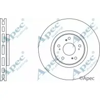 Тормозной диск APEC BRAKING DSK2650 NJR1 534 1265432713 UFT05