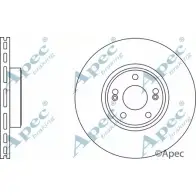 Тормозной диск APEC BRAKING DSK2653 VE GQSMV LXIWO9 Renault Scenic (JA, FA) 1 Минивэн 1.9 dCi Rx4 102 л.с. 2000 – 2003