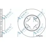 Тормозной диск APEC BRAKING ICO40DM 2KE RBV DSK267 1265432779