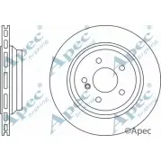 Тормозной диск APEC BRAKING QYIQ TN XRJXG 1265432865 DSK2681