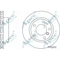 Тормозной диск APEC BRAKING BAHO2N 1265433031 Q5B LLLS DSK2720