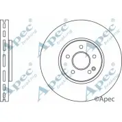 Тормозной диск APEC BRAKING J OQULP 3OX376 1265433047 DSK2725