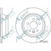 Тормозной диск APEC BRAKING DSK2737 1265433109 LOCH07 5F5H6A X