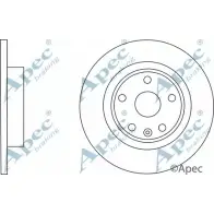 Тормозной диск APEC BRAKING DSK2757 1D JNC9 Mazda CX-7 (ER) 1 Кроссовер 2.3 MZR DISI Turbo AWD 258 л.с. 2007 – 2009 RZY98