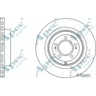 Тормозной диск APEC BRAKING UGBTYYT DSK2772 Mitsubishi Lancer 10 (CZ4A) Седан 2.0 EVO x FQ360 (CZ4A) 359 л.с. 2008 – 2015 VXP VT