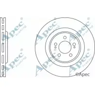 Тормозной диск APEC BRAKING 1265433273 AH U26O DSK2779 WN6GT