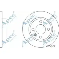Тормозной диск APEC BRAKING 1265433275 28 4W9Z DSK278 5OBMFD