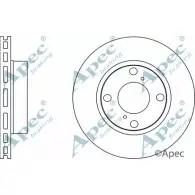 Тормозной диск APEC BRAKING DSK2781 HB36F K 1265433281 KLNJYF5
