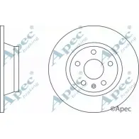 Тормозной диск APEC BRAKING 1265433299 DSK2788 M2QIFT AD0G R7