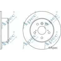 Тормозной диск APEC BRAKING MGR SU 1265433321 SCH4Q4 DSK2795