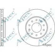 Тормозной диск APEC BRAKING F14 QF0W 1265433351 FSB0GUQ DSK2804