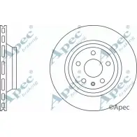 Тормозной диск APEC BRAKING DSK2809 V7 A4JCY 1265433375 DZ0RGW