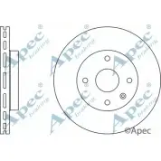 Тормозной диск APEC BRAKING N54X CW 1265433381 KEGZX2 DSK2810