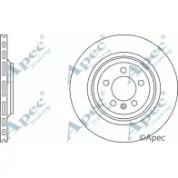 Тормозной диск APEC BRAKING DSK2816 T0DF K P9FNMC 1265433407