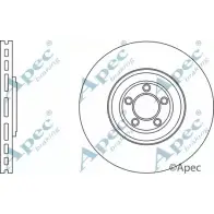 Тормозной диск APEC BRAKING V86X0T J SUXWT DSK2817 Jaguar XK (X150) 2 Купе 5.0 xKR 530 л.с. 2010 – 2014