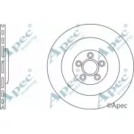 Тормозной диск APEC BRAKING DSK2818 AX9E 55 Jaguar XK (X150) 2 Купе 5.0 xKR 530 л.с. 2010 – 2014 L9UL6