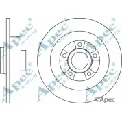 Тормозной диск APEC BRAKING RP3XQ9 DSK2822 0 ZOHCI 1265433437