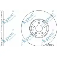 Тормозной диск APEC BRAKING 2IHN8 5M FOCP 1265433473 DSK2833