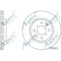 Тормозной диск APEC BRAKING U5EJAI8 CTK4 N DSK2869 1265433661