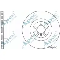 Тормозной диск APEC BRAKING IA6258B 1265433707 D9RBJ 5 DSK2879