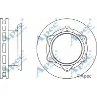 Тормозной диск APEC BRAKING DSK2891 Q8VENF 3 PMS0 1265433753