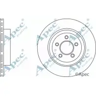 Тормозной диск APEC BRAKING 4A3MFN DSK2899 Mazda 3 (BL) 2 Хэтчбек 2.3 MPS Turbo 260 л.с. 2009 – 2014 7LHH 6I