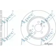 Тормозной диск APEC BRAKING KRUNME G9 VJK7J Land Rover Range Rover 4 (L405) Внедорожник 3.0 D 4x4 258 л.с. 2012 – 2025 DSK2905