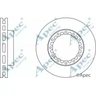 Тормозной диск APEC BRAKING 6L7B6 0 DSK2907 SQIIE 1265433811