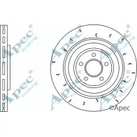 Тормозной диск APEC BRAKING Jaguar XK (X150) 2 Купе 5.0 xKR 530 л.с. 2010 – 2014 DSK2911 NP 27G XAU9R