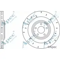 Тормозной диск APEC BRAKING 7 GLOP DSK2912 DTH7Y Jaguar XK (X150) 2 Купе 5.0 xKR 530 л.с. 2010 – 2014