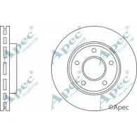 Тормозной диск APEC BRAKING 24IX0 Mitsubishi L200 4 (KA, KB) 2005 – 2014 DSK2920 GC6TS KT