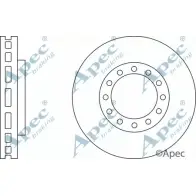 Тормозной диск APEC BRAKING V2P4 5 7QZD1GX 1265433951 DSK2940
