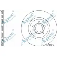 Тормозной диск APEC BRAKING Ford Focus 2 Хэтчбек 2.5 RS 305 л.с. 2009 – 2011 9U 77HM DSK2980 IR6428